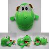 Качественные плюшевые тапочки для взрослых Nintendo Super Mario Brothers Yoshi Зеленого цвета