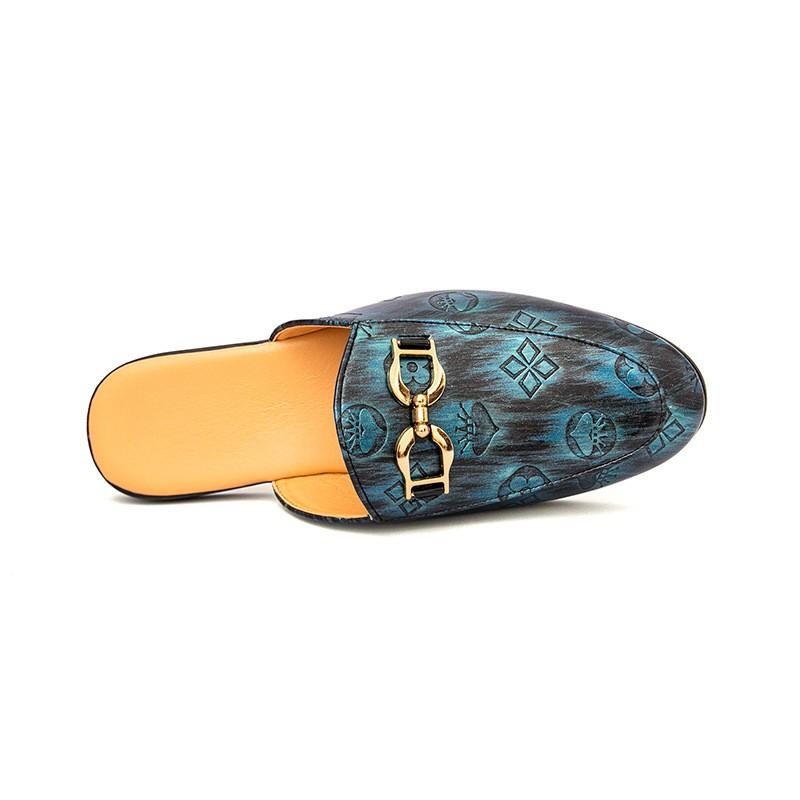 Mens Loafer-Style Slip-On Casual Shoes With Pointed Toe PU Leather Upper Rubber Sole Daily Wear