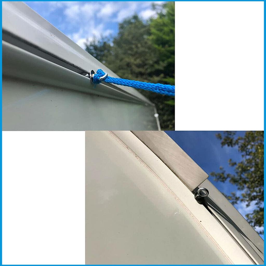 Стопор для палатки, направляющая, нержавеющая сталь, передний стопор для палатки, направляющая, подъемная проушина/винт для навеса автодома