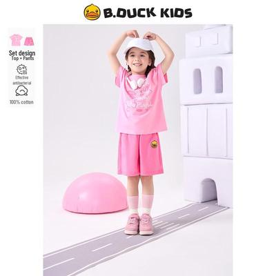 Детский спортивный комплект из чистого хлопка с коротким рукавом B.Duck