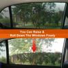 Car Front Rear Side Window Sun Visor Shade Mesh Cover Insulation Anti-mosquito Fabric Shield UV Protector Sunshade Curtain Black