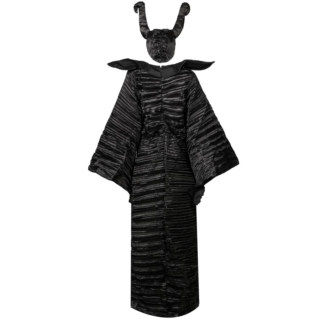 M-3XL Plus Size Хеллоуинский костюм, Спящий костюм Темной ведьмы, Униформа костюма Рогатой ведьмы