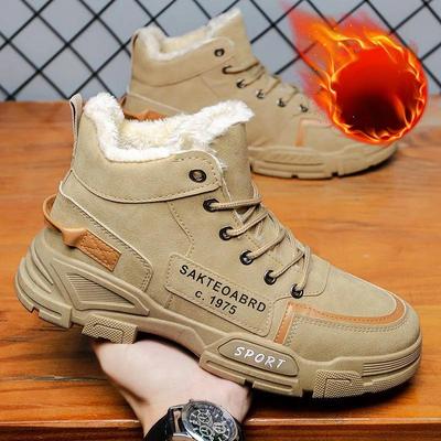Новая мужская зимняя обувь, модные зимние ботинки, зимние кроссовки больших размеров