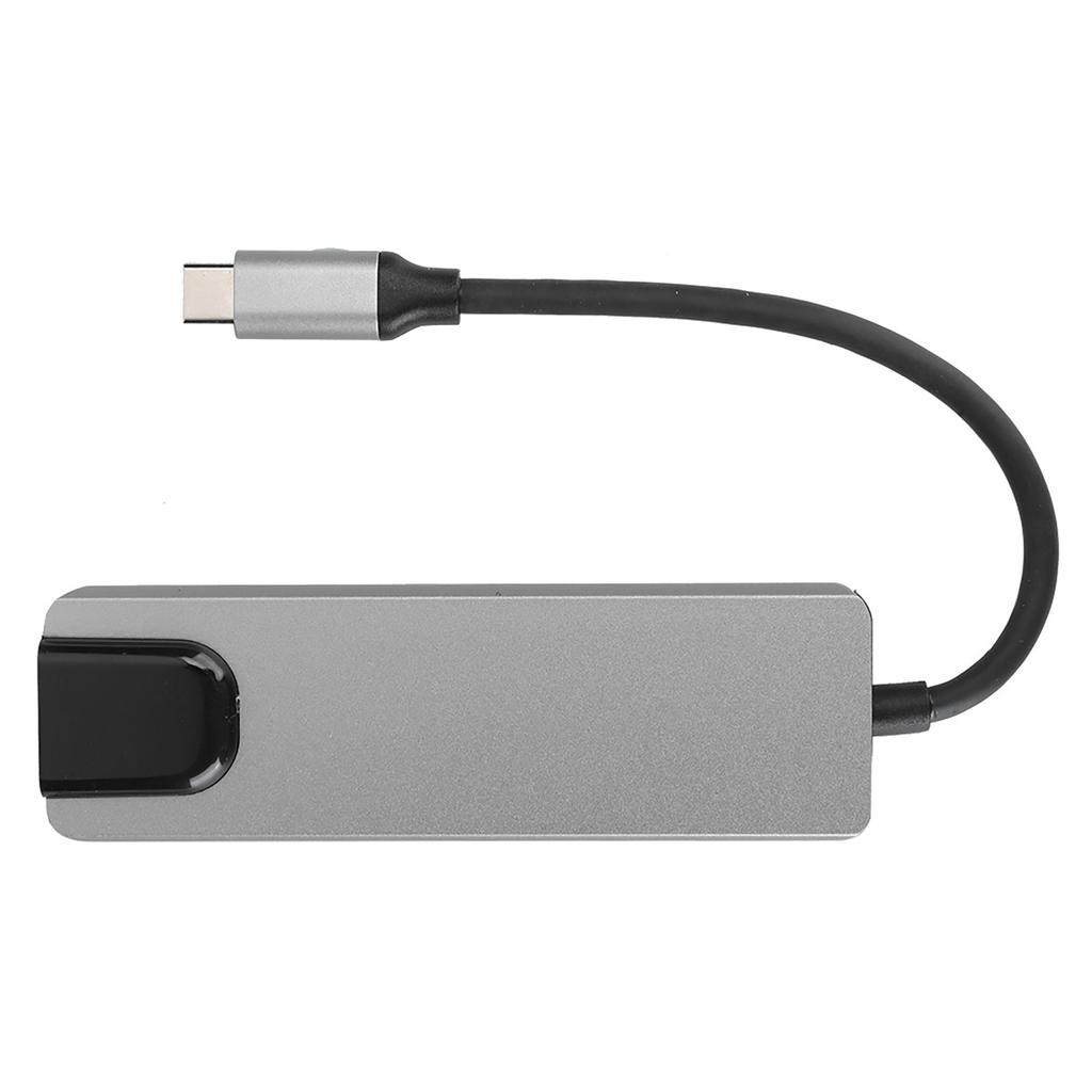 5 in 1 TypeC Hub to Hdmi Adapter 4K TypeC to Gigabit Ethernet RJ45 Expansion Port