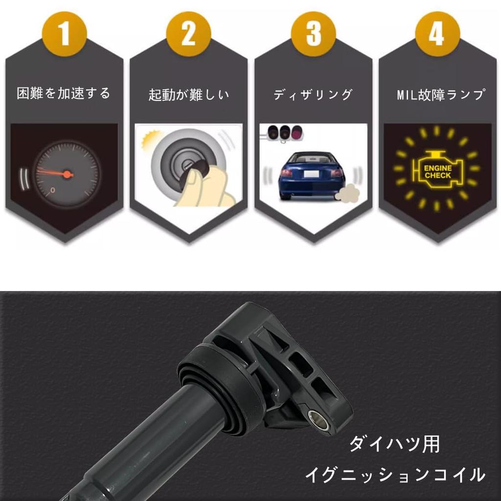 Двухвыводная катушка зажигания Dualmax для Daihatsu Move/Tanto/Hijet [90048-52125] [90048-52126]