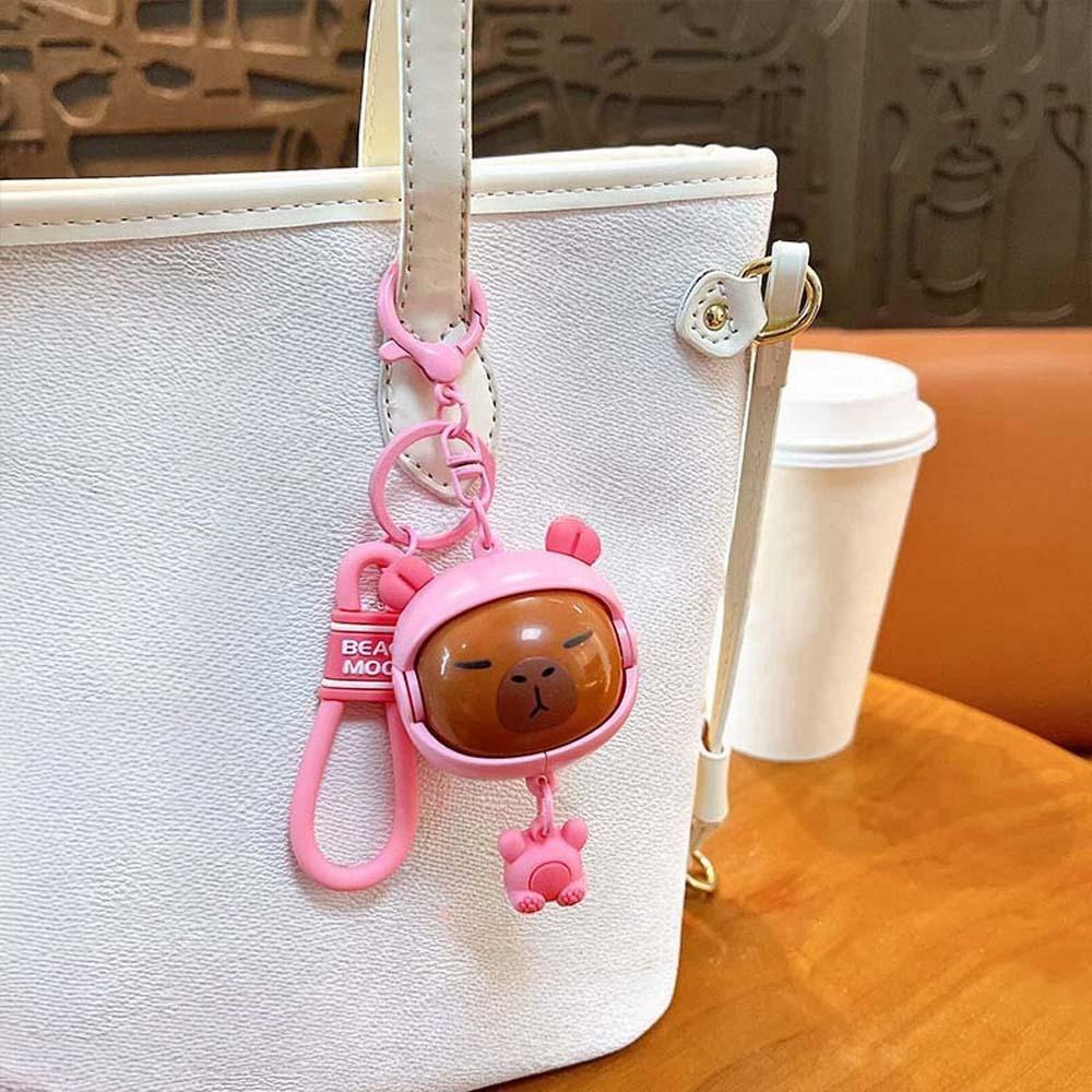 Собака Капибара Форма лица Подвеска с 4 лицами Мультфильм Кукла Брелок Игрушка с изменением лица Друзья