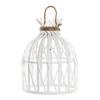 Chandelier - DKD Home Decor - 30.5 X 30.5 X 40.5 Cm - White - Bamboo - LED