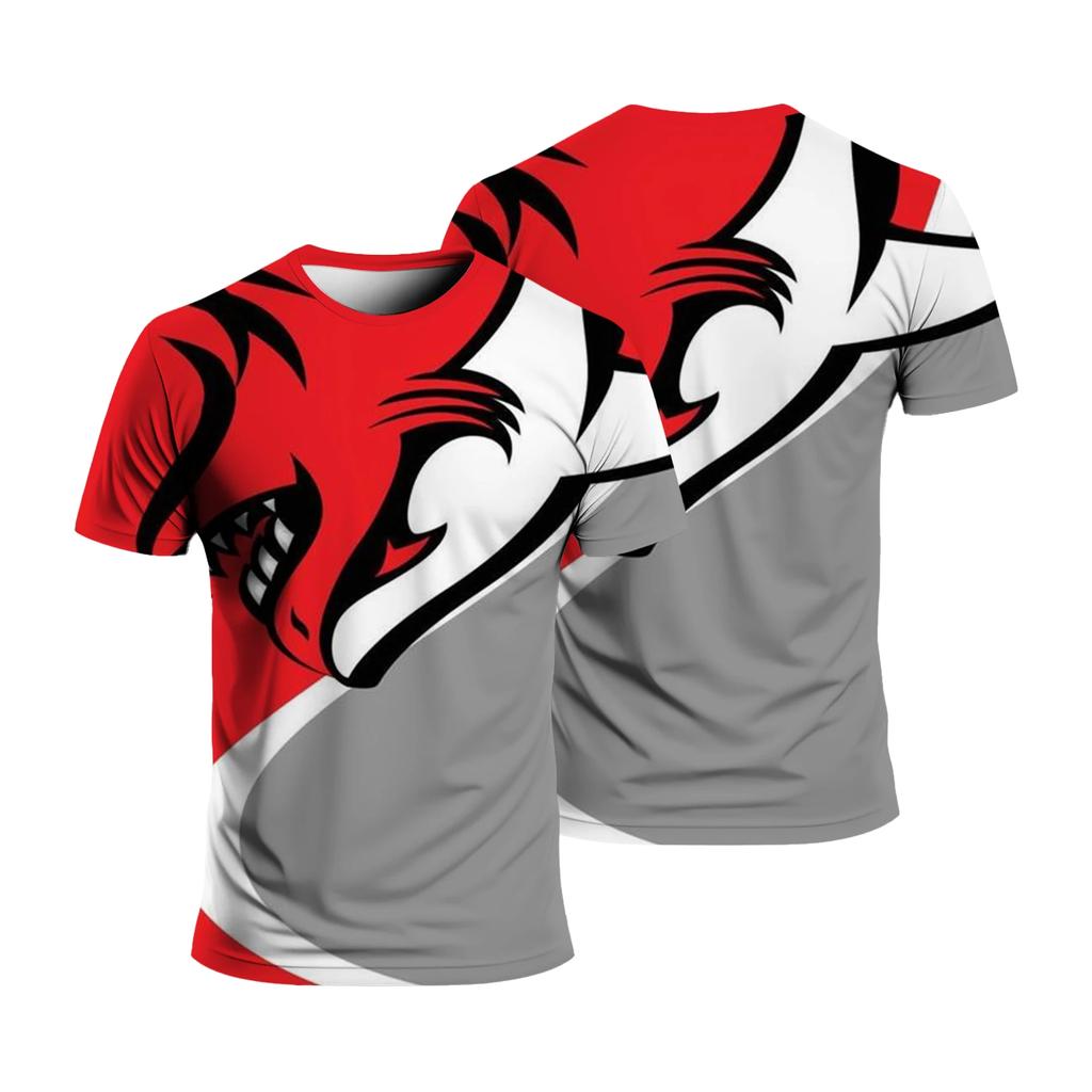 Summer Fashion Sport Quick Dry Men Loose Comfortable Daily Casual Round Neck Short-sleeved T-shirt Can Add Diy Logo Tops