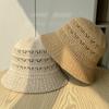 Hat Women's Spring and Summer New Product Solid Color Hollow Sunshade Bucket Hat Fashion Travel Sunscreen Basin Hat