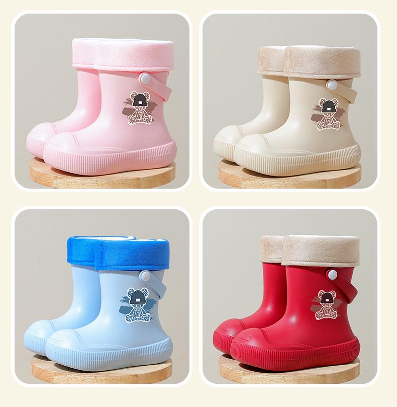 Детские водонепроницаемые резиновые сапоги - Нескользящие, Высокие, для школы