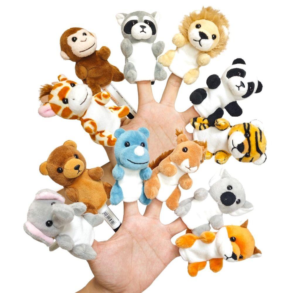 Role Play Animal Hand Puppets Storytelling Puppets Plush Toy Finger Puppets Party Favors