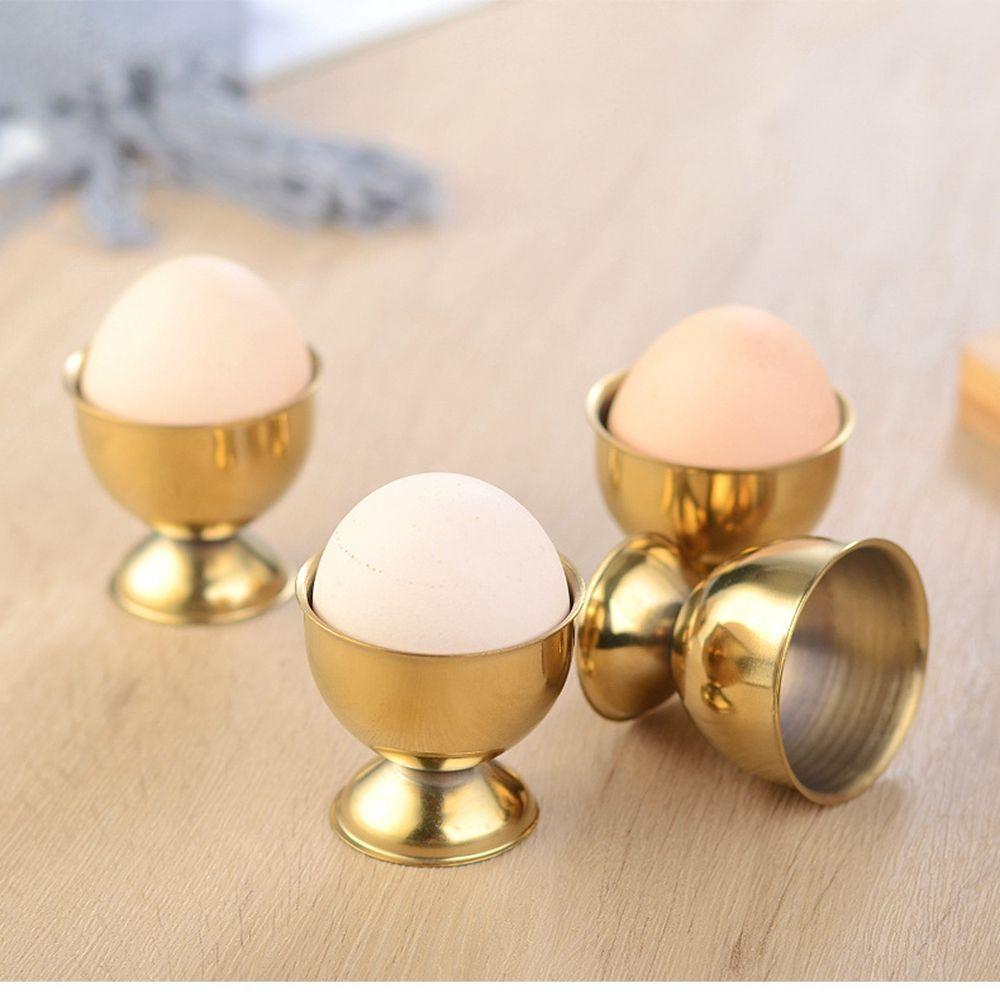 Handy Stainless Steel Silver Kitchen Gadgets Boiled Egg Egg Cups Egg Tray Egg Stand Egg Holders