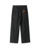 BROMPTON LONDON W Two Tuck Denim Trousers - Black (P263Wdp461)