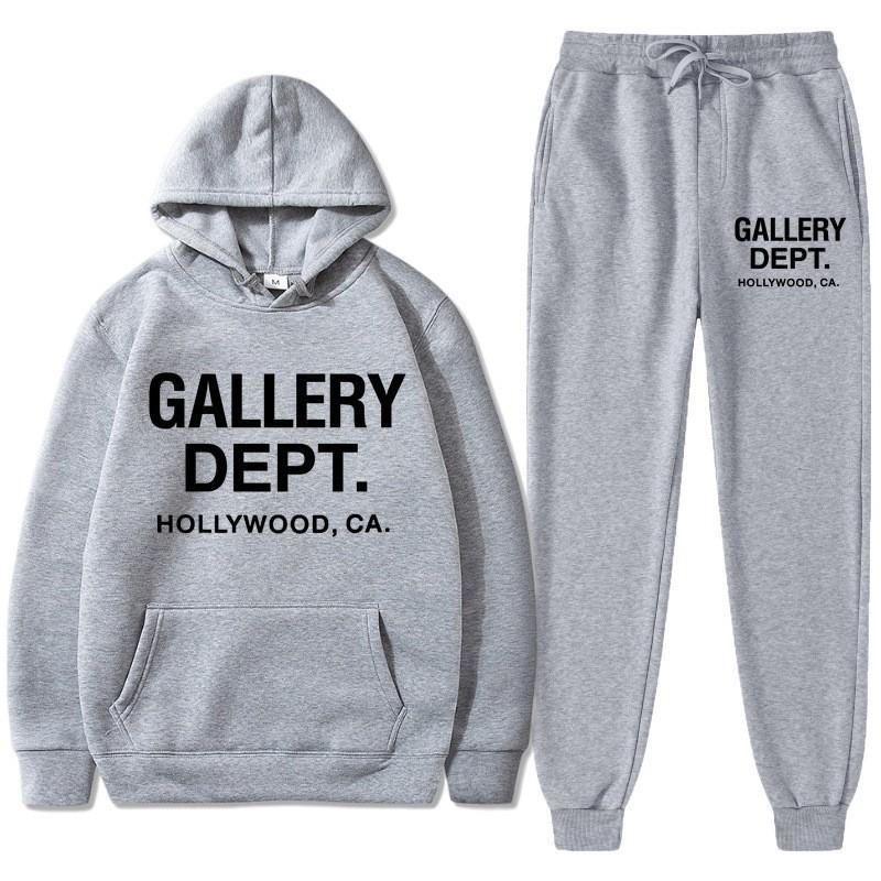 Womens Casual Hooded Sweatshirt Tracksuit Set Winter Fashion Letter Print Outfit