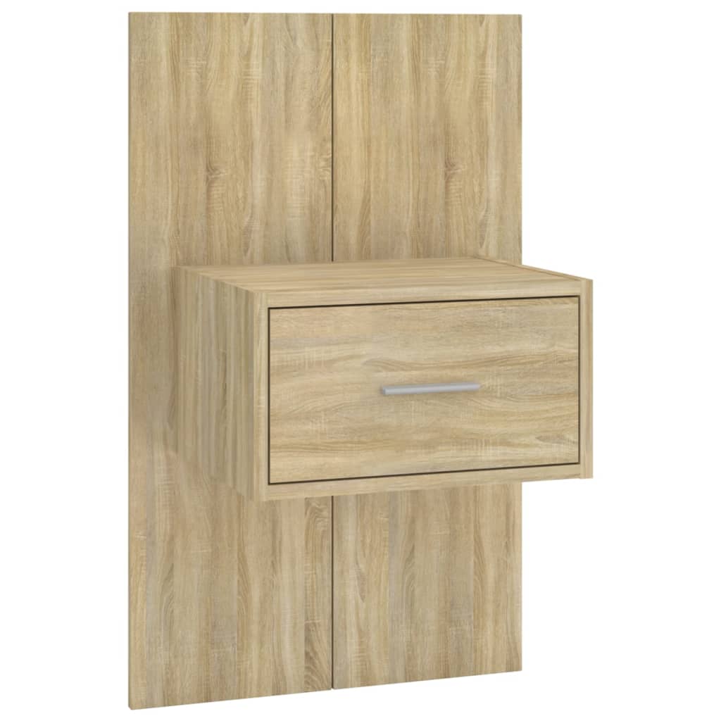 Wall Mounted Nightstand Sonoma Oak