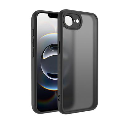 Роскошный полупрозрачный бронированный чехол для телефона для iPhone 11 12 13 14 15 16 Pro Max Plus 16E Матовый противоударный жесткий мягкий TPU+PC задняя крышка