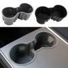 TPE Car Cup Holder Organizer For Tesla Model 3/Y Card Slot Interior Parts Center Console Non-slip Water Insert