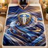Фланелевое одеяло Leeds United Football Теплое Мягкое Плед для использования на диване кровати в гостиной