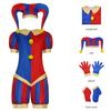 Circus Pomni Cosplay Costume with Hat Gloves Halloween Costumes