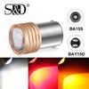 1Pc New 1156 P21W Led BA15S R5W R10W Projector Lens 9SMD 3030 1157 P21/5W BAY15D LED Bulb Car Tail Brake Light Auto Backup Reverse Lamp Turn Signal
