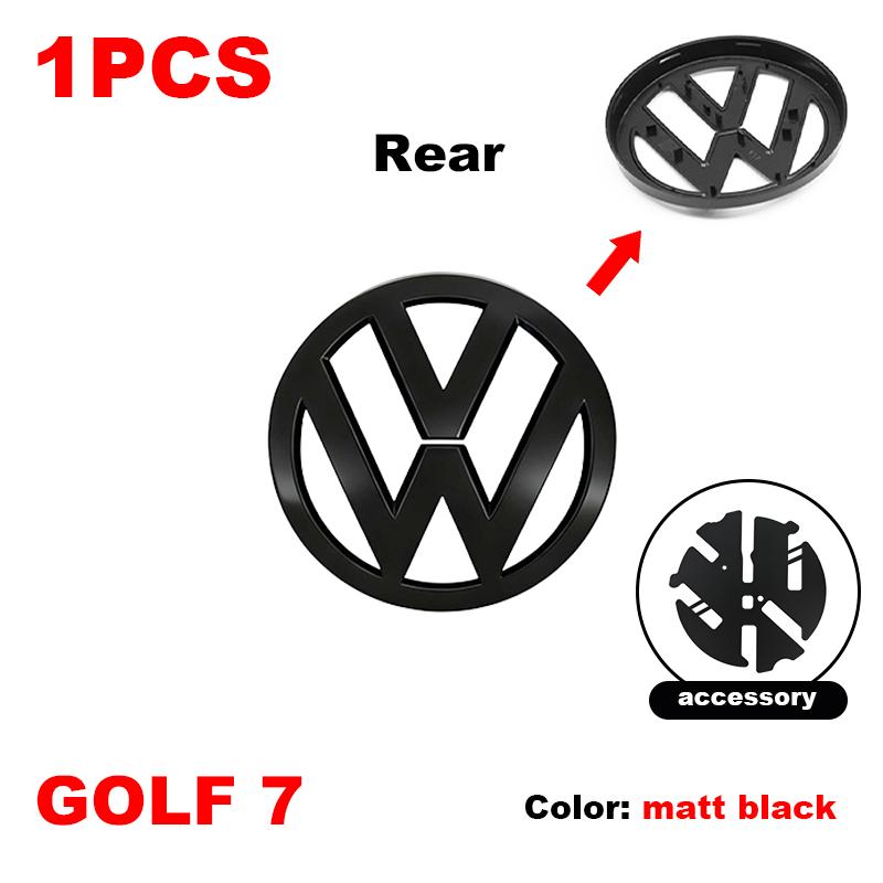 O4Car Front Bonnet Grill Rear Trunk Emblem Logo Badge Accessories 5G0853601 5G0853630H For Volkswagen Golf 7 MK7 2014-2017 Badge