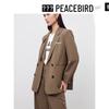 Женский профессиональный двубортный блейзер PEACEBIRD