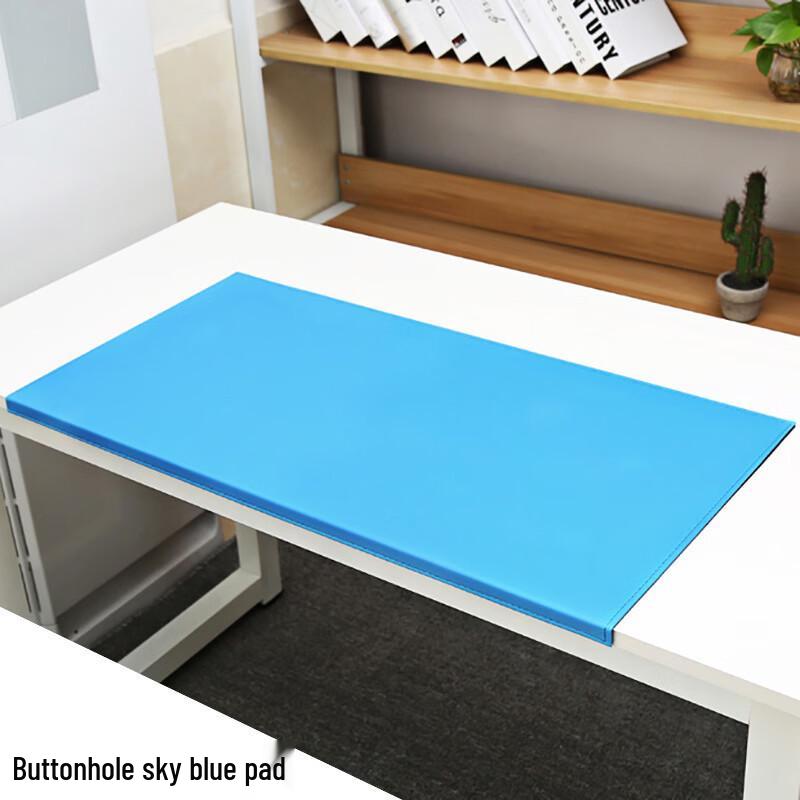 Handun Leather Desk Mat with Buckle Edge