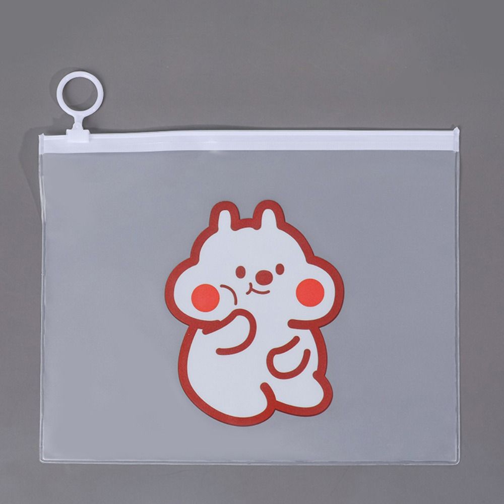 Водонепроницаемая сумка на молнии Пластиковая сумка для канцелярских товаров Мультяшный органайзер для канцелярских товаров Для девочек и мальчиков