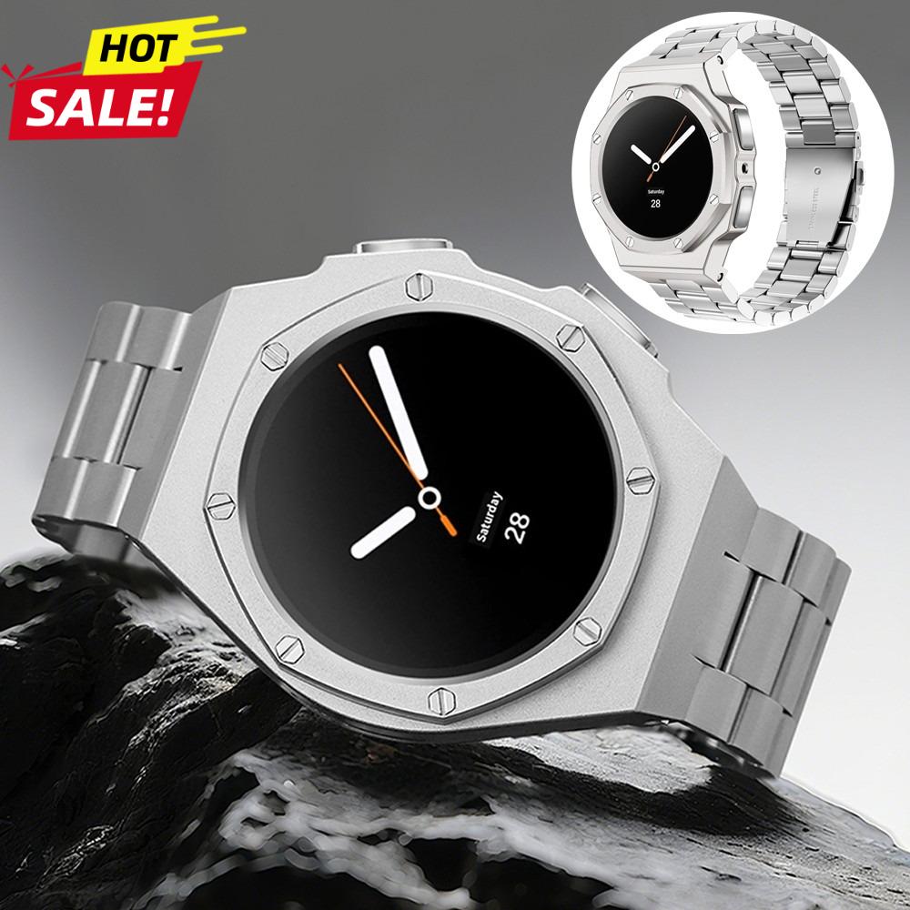 Металлическая рамка Мод-комплект Корпус для Samsung Galaxy Watch 8 40 мм 44 мм Стальной и резиновый ремешок Чехол для Galaxy Watch 8 Classic 46 мм Комплект для переделки