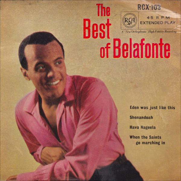 7-дюймовая пластинка HARRY BELAFONTE The Best Of Belafonte RCX103 RCA Victor 1957 Великобритания CountryFolk Б/у