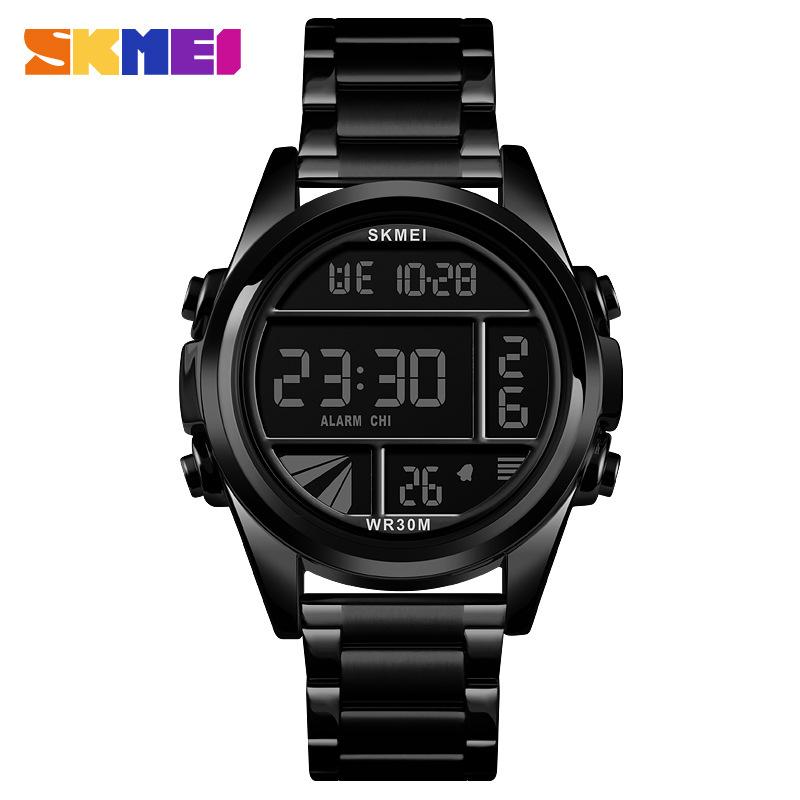 Moment SKMEI Юго-Восточная Азия Лидер продаж Многофункциональные спортивные мужские часы Водонепроницаемые повседневные электронные часы со стальным ремешком