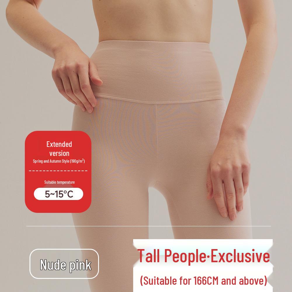 Женские хлопковые леггинсы с высокой талией, облегающие, теплые, для осени/зимы