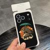 Мультяшный чехол для телефона с Тоторо для IPhone 17 Air 16 E Pro Max 15 14 13 Mini 12 Pro 11 Max Plus Черный Мягкий