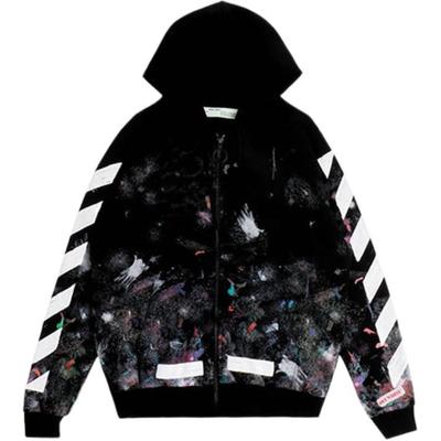 OFF WHITE Толстовка на молнии с принтом 'Galaxy', brushed OMBB003G20JER0019901