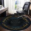 1pc The Lord of the Rings Office Round Area Rug, Under Office Chairs Bedroom Living Room Home Decor, Room Decoa1022170