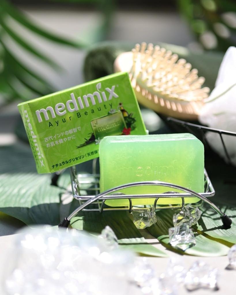 Оригинальное мыло medimix Aroma Fresh 5 с натуральным глицерином, Зеленое, Мыло, 125г, MED-GLY, Упаковка 10 шт.,