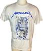 METALLICA cd cvr RIDE THE LIGHTNING Официальная БЕЛАЯ РУБАШКА LRG Новая Унисекс Футболка