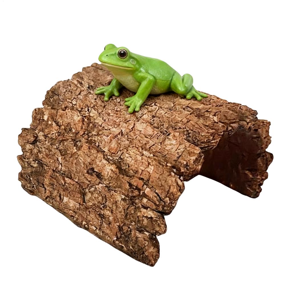 Gecko Hides Resin Shelter Cave Turtle Resting Terrace For Bearded Dragon Leopard Turtle Frog Geckos Reptiles Amphibians Aquarium