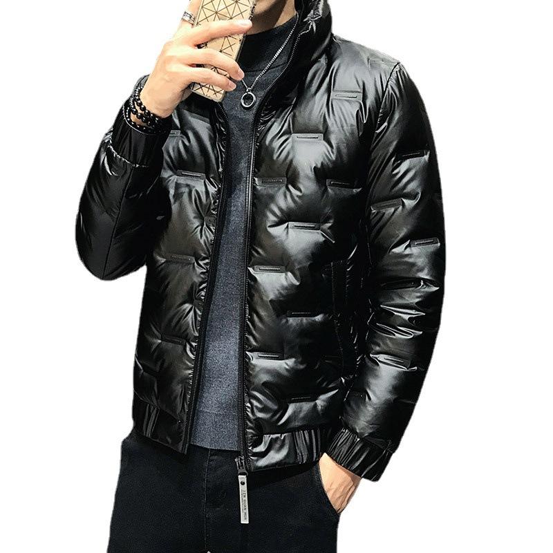 Мужская короткая куртка-пуховик, новая утолщенная модная зимняя теплая красивая куртка-пуховик с капюшоном белого цвета