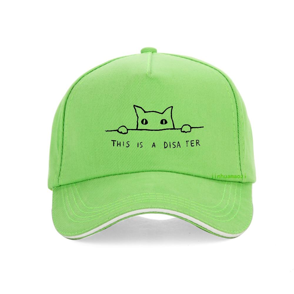 Minimalist Line Art Cat Print baseball cap fashion summer Breathable Unisex snapback hats outdoor casual protection sun hat