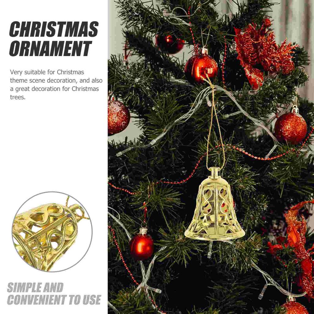 Рождественский колокольчик, украшение на елку, подвеска, рождественские подвесные колокольчики, принадлежности, украшения, винтаж