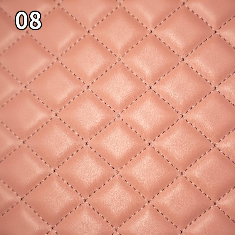 Высококачественная толстая губчатая стеганая искусственная кожа с вышивкой в клетку искусственная искусственная кожаная ткань для обивки мебели автомобиля своими руками