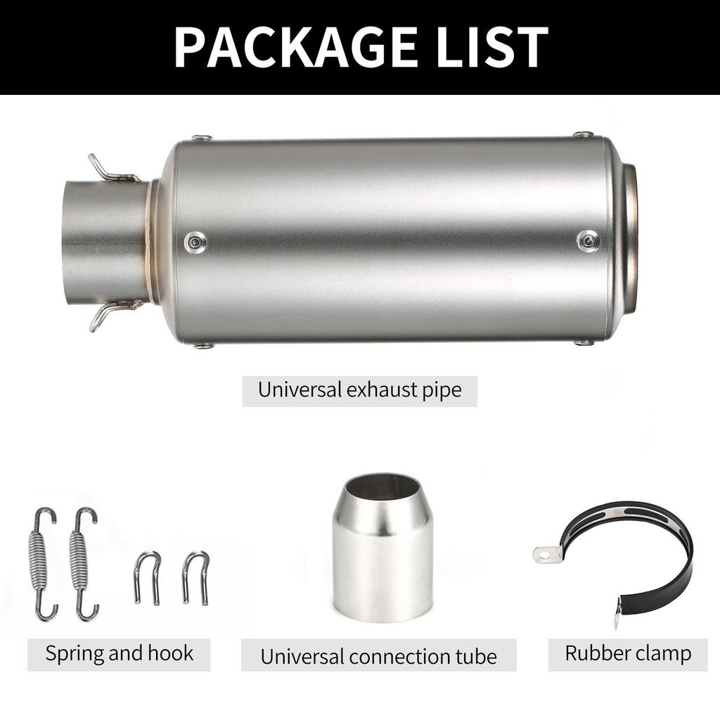 38-51 мм универсальный мотоцикл выхлопной трубы хвост ремонт глушитель подходит для мотоциклов ATV