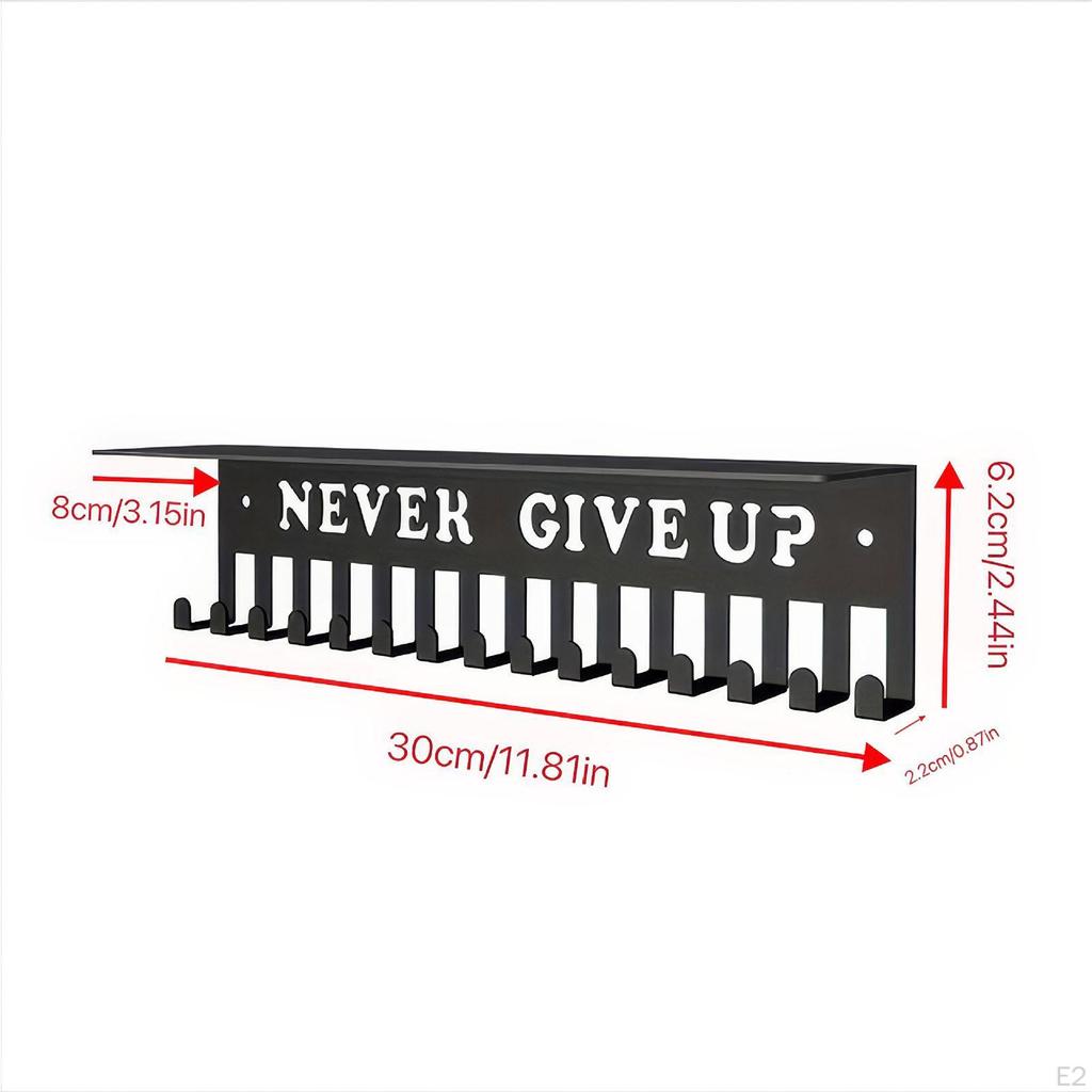 Medal Hanger Gymnastics Storage Rack Sturdy Wall Mounted Metal Trophy Shelf Holder for