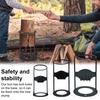 Yousheng Firewood Splitter Iron Log Splitting Tool Kindling Log Splitting Wedge Firewood Cutter Splits Firewood Safely Easily for Camping Fireplace