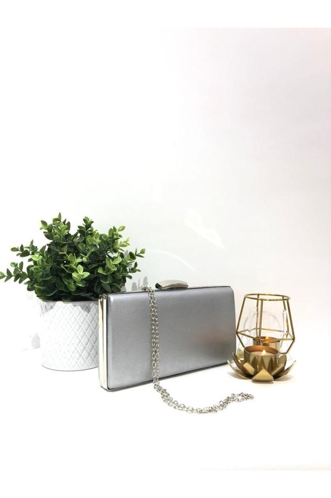 Women's Stylish and Useful Evening Dress Bag Women's Black Color Fabric Long Strap Reusable Evening Dress Portfolio Clutch Bag