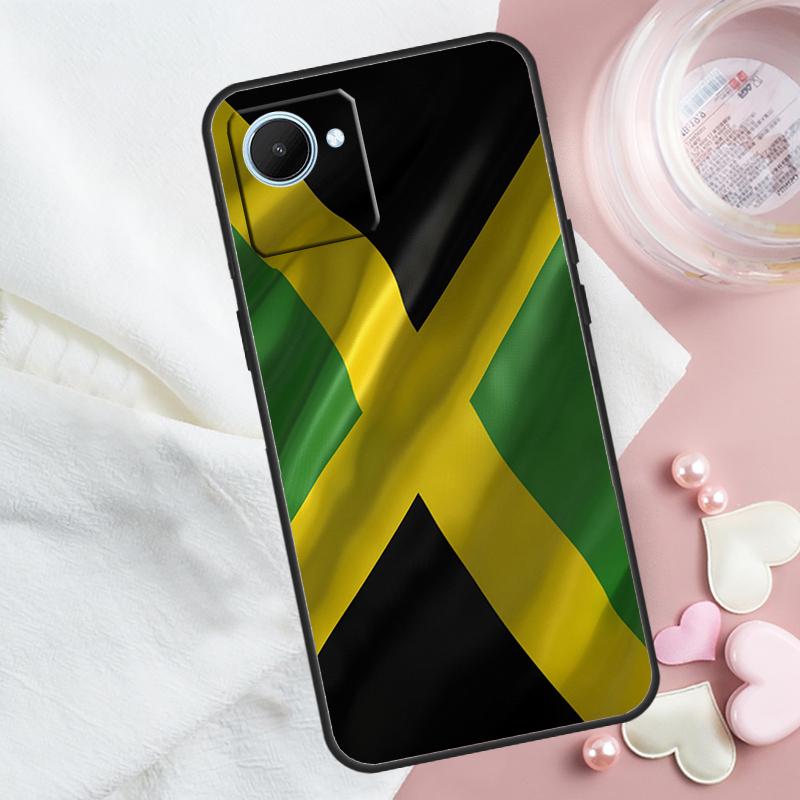 Jamaica Flag For Realme GT 6T 6 5 GT7 Pro C67 C75 C61 C55 C53 C51 C21Y C25S 10 11 12 13 14 Pro Plus Case