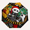 1pc Jack's Christmas Plan Automatic Open/CloseUmbrella-CuteUmbrella with Cute Design, Portable 3-Fold Compact Umbrella for Men & Women, Vale