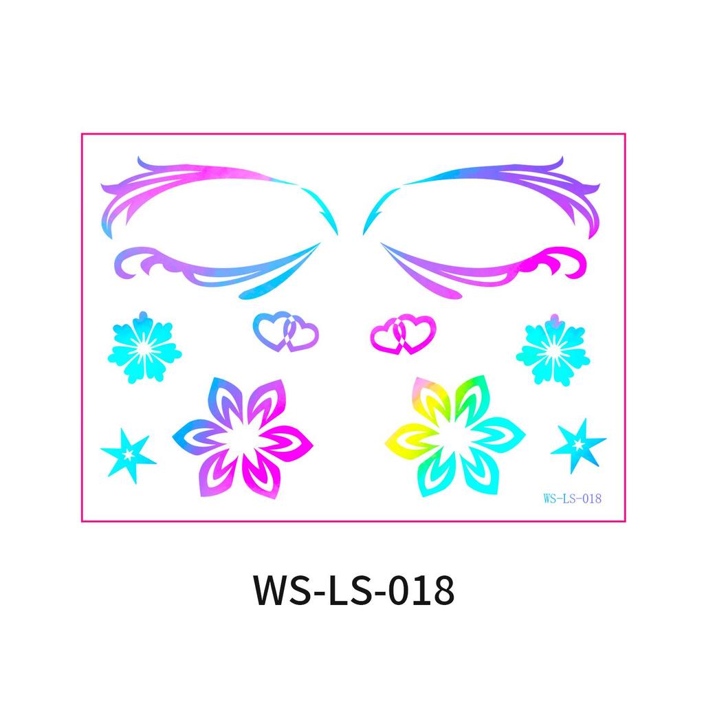 Европейско-американский трансграничный музыкальный фестиваль - Лазерные наклейки для подводки глаз - Водонепроницаемые и стойкие одноразовые татуировки