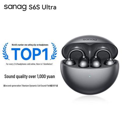 SENNA S-S6SUltra Открытые Bluetooth-наушники-клипсы для спорта с ИИ